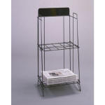 BROADSHEET NEWSPAPER RACK BLACK BROADSHEET NEWSPAPER RACKS 21-503
